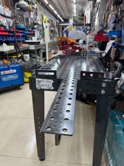 Удлинитель стола 490х100 (8мм), добавочная плита (блок), для оснастки сборочных, монтажных, сварочных столов d16