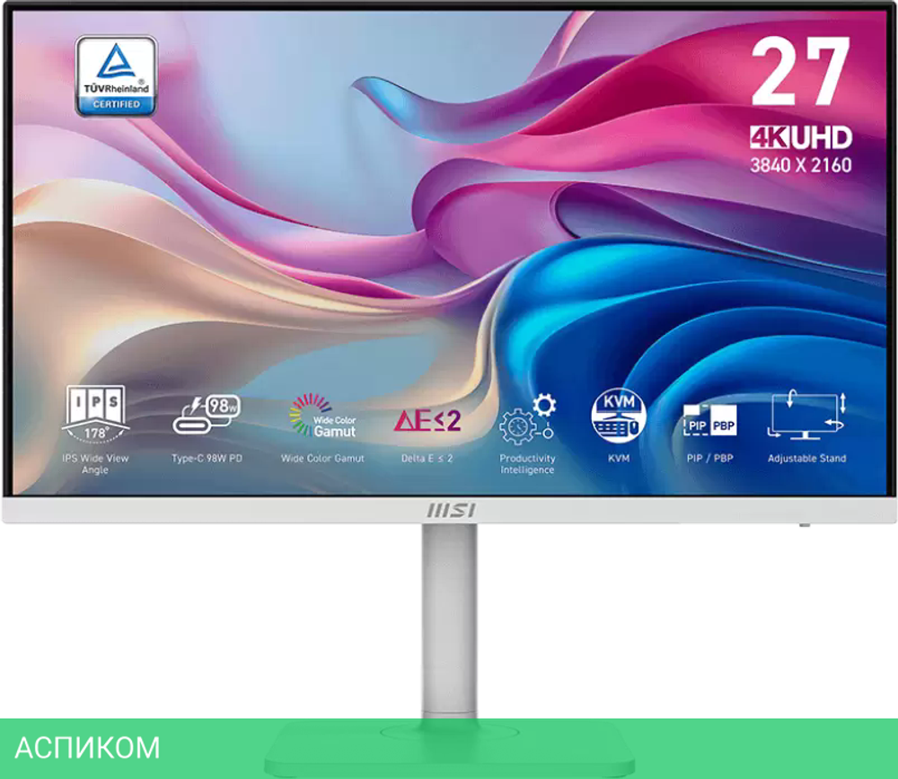 Игровой монитор MSI Modern MD272UPHW (белый)