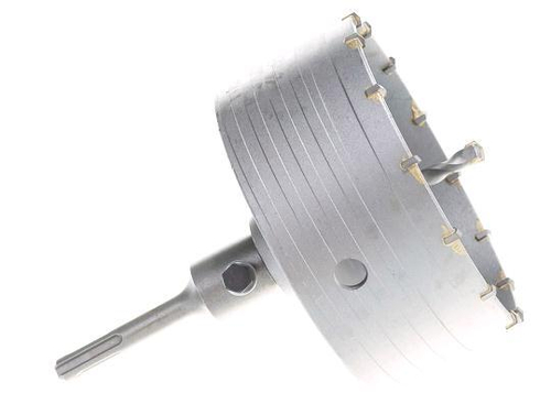 Коронка кольцевая по камню SDS+ 130мм  в сборе (адаптер+св) /Hardcore   110130