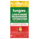 Fungies, ежовик гребенчатый, гриб, гидратация, смесь для приготовления электролитического напитка, клубничный лимонад, 6 пакетиков по 8 г (0,28 унции)
