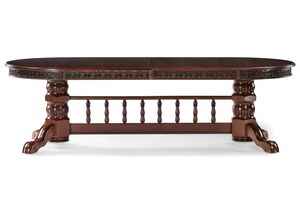 Стол деревянный Woodville Кассиль орех, коричневая патина