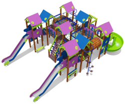 Игровой комплекс 070541.21 для детей 6-12 лет для уличной площадки