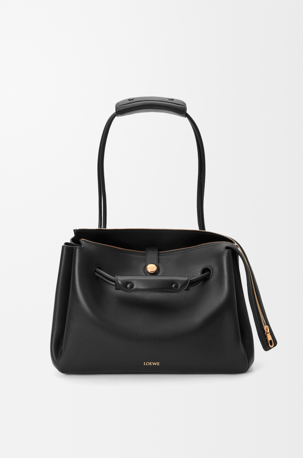 Loewe Большая сумка Madrid из мягкой телячьей кожи, черный