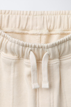 ZARA БРЮКИ BALLOON ИЗ ФУТЕРА, ЭКРЮ