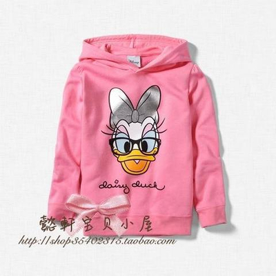 Худи детское однотонное с принтом Daisy Duck