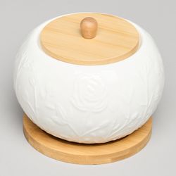 САХАРНИЦА LEFARD "MEADOW" С ДЕР. КРЫШКОЙ НА ДЕР. ПОДСТАВКЕ 12*9,5 СМ 450 МЛ