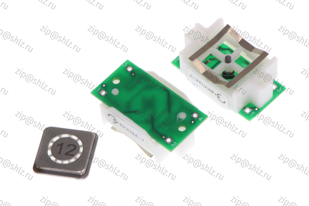 Кнопка (кнопочный модуль) ВКЛ13А-7 "12 этаж"