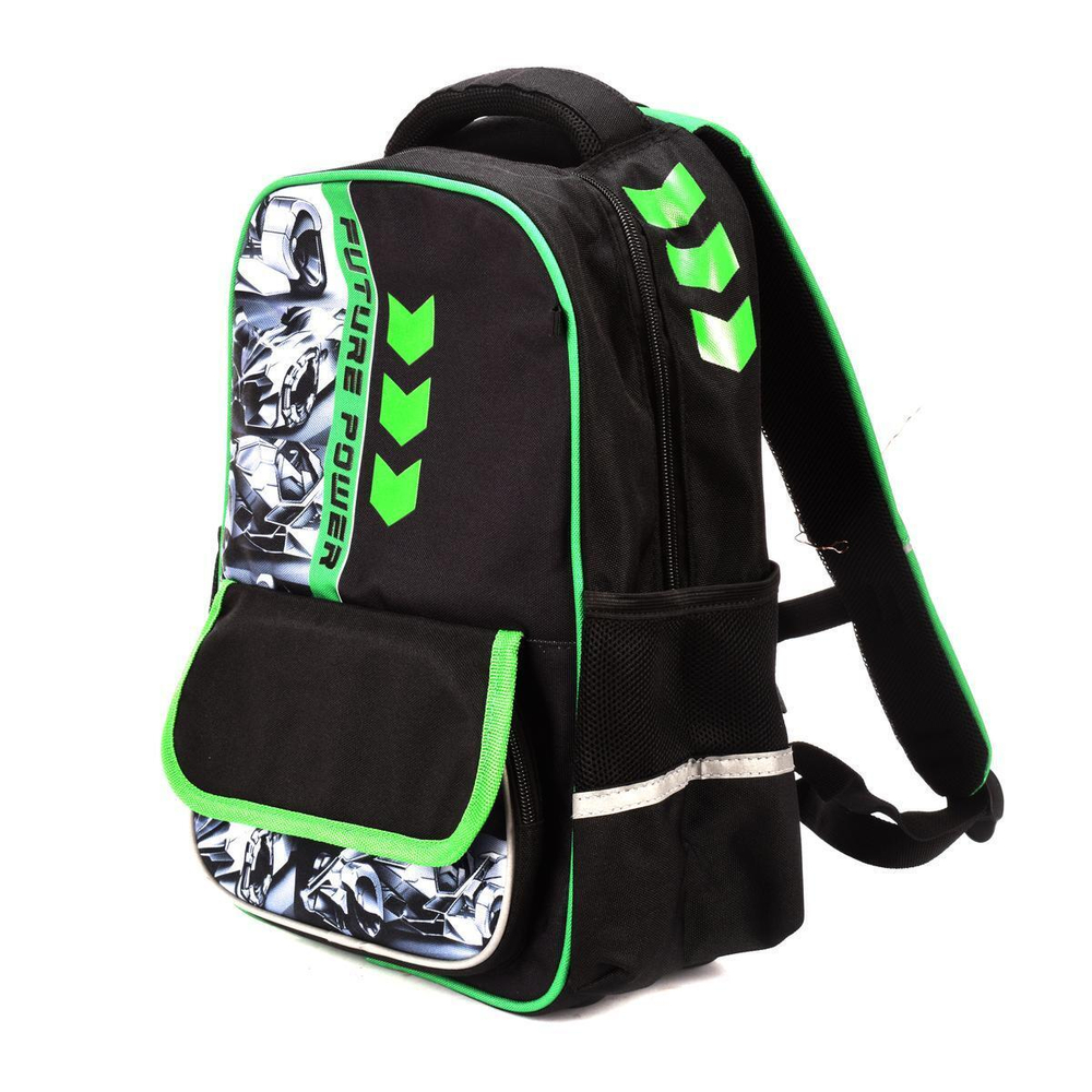 Рюкзак 28х37,5х13,5см 1отд. жестк.спинка "Футуристичные тачки" (Феникс+)