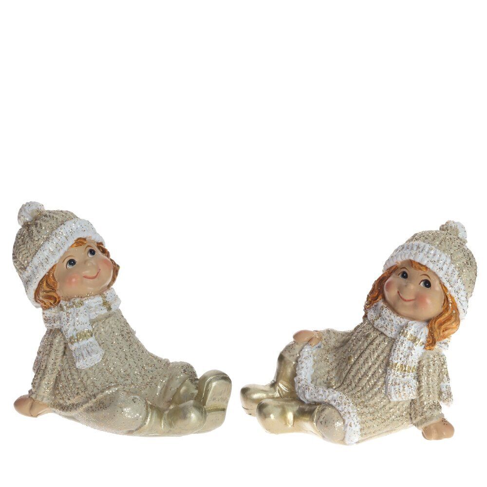 GAEM Фигурка декоративная "Мальчик/Девочка", L7,5 W5 H5,5 см, 2в.