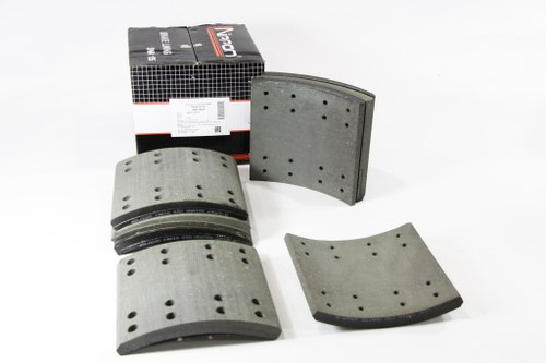 Рем. комплект тормозных накладок а/м КАМАЗ/НЕФАЗ мост RABA (Сверл./расточен./без закл./ширина 180мм./ к-т 8 шт.) (865-01-3341-013/014) (19615/19616) STD NIPPON