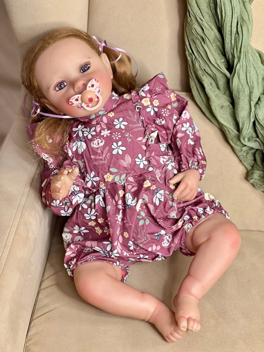 Кукла Реборн мягконабивная 60см в пакете (FA-599)