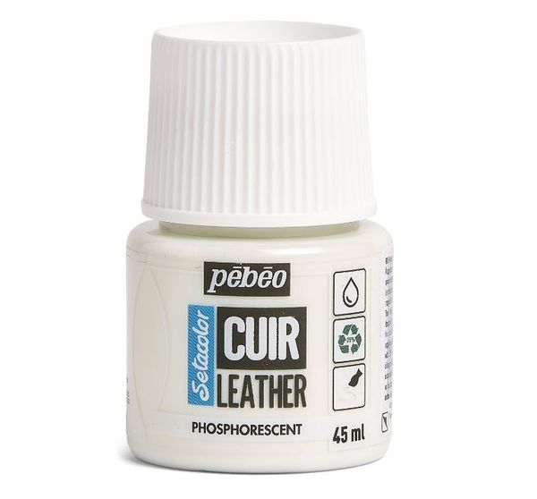 Краска по коже Setacolor 45 мл, 295649 Фосфоресцентный, Pebeo, 295649