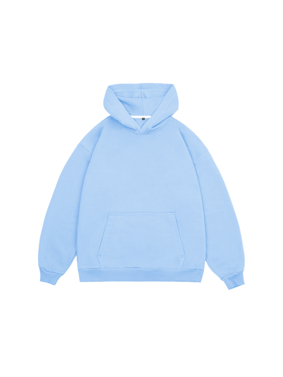 Худи оверсайз без начеса (голубой)