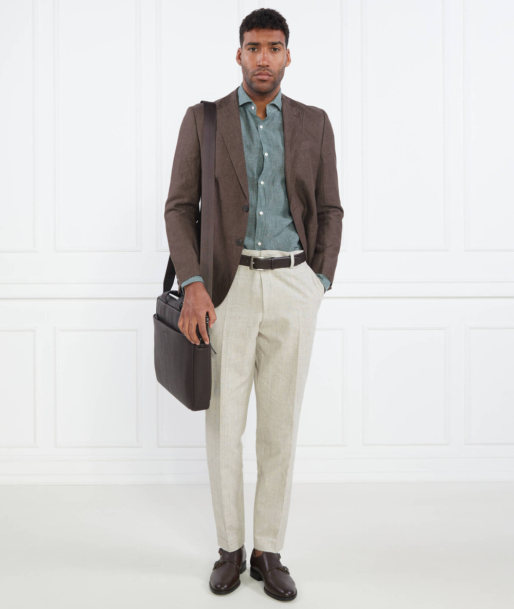 Чиносы H-Perin-232 BOSS BLACK - бежевый(50493507)