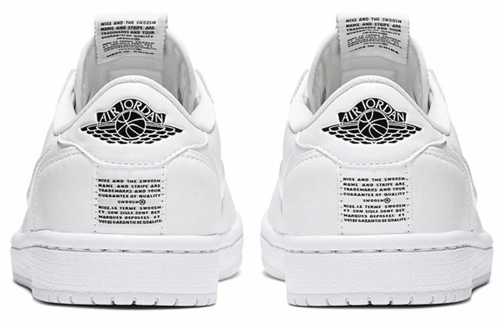 Кроссовки Jordan Air Jordan 1 Ret Low Slip White (Женская размерная сетка)