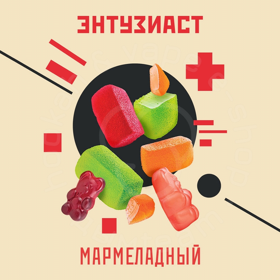 Табак для кальяна &quot;Энтузиаст&quot; с ароматом мармелада (МАРМЕЛАДНЫЙ), 25 г