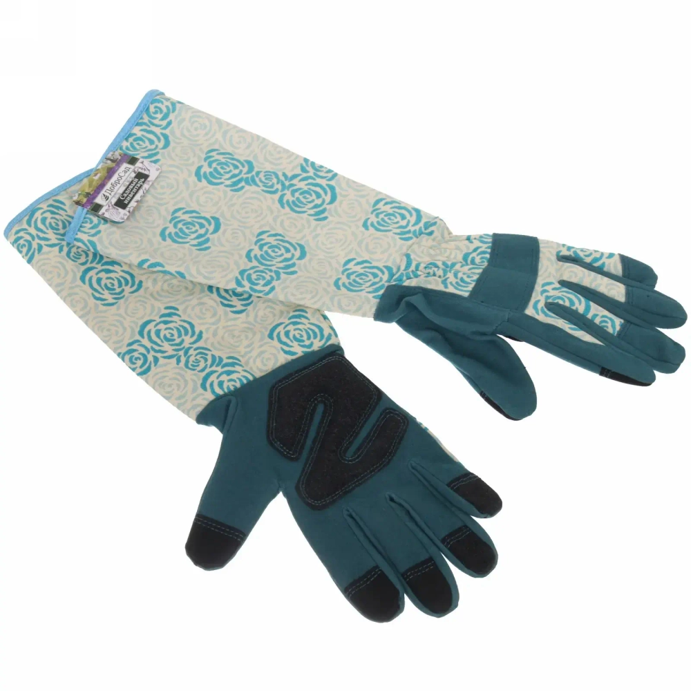 Перчатки полиэстер для защиты от роз «Golden rose-Цветочная феерия» с удлиненными рукавами ДоброСад