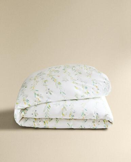 Пододеяльник Zara Home сатин, хлопок 100%, с цветочным принтом, 7118/088