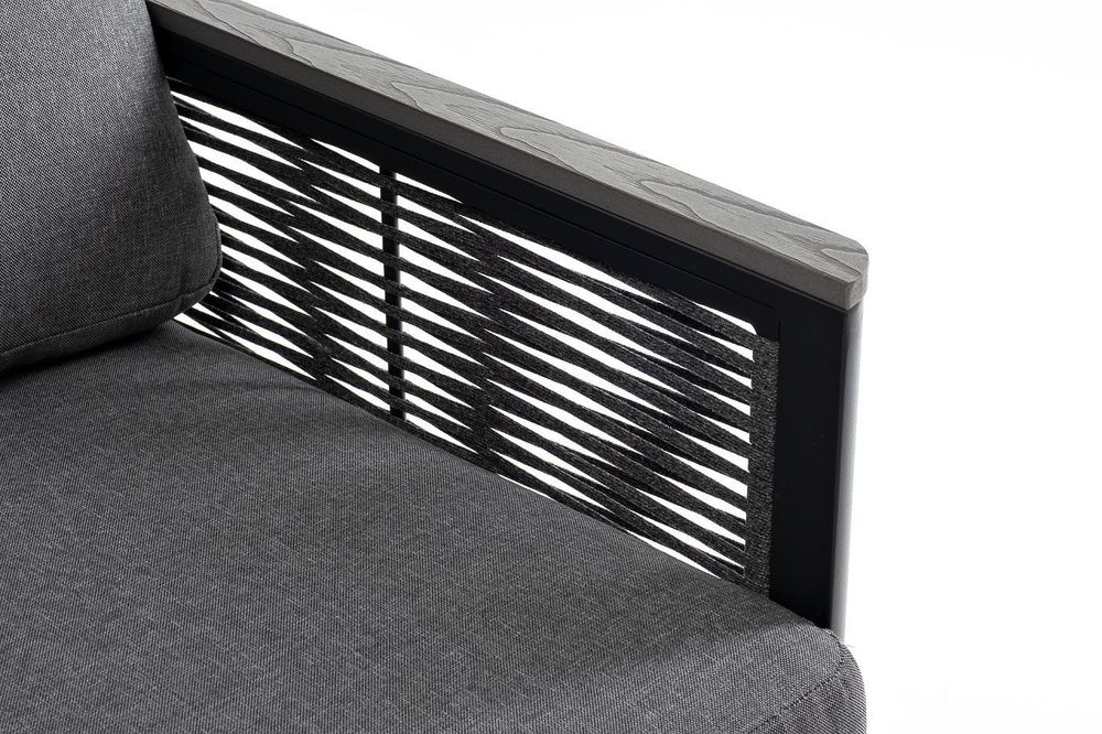 "Париж" модульная лаунж-зона садовая, цвет серый