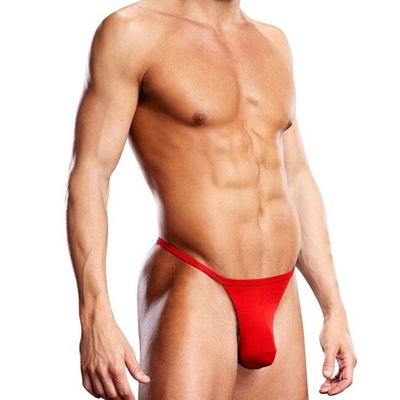 Красные Т-стринги для мужчин S/M 46-48 (Цвет: красный)