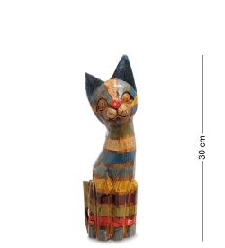 Decor and Gift 99-038 Фигурка «Кошка» н-р из трех 30,25,20 см (албезия, о.Бали)