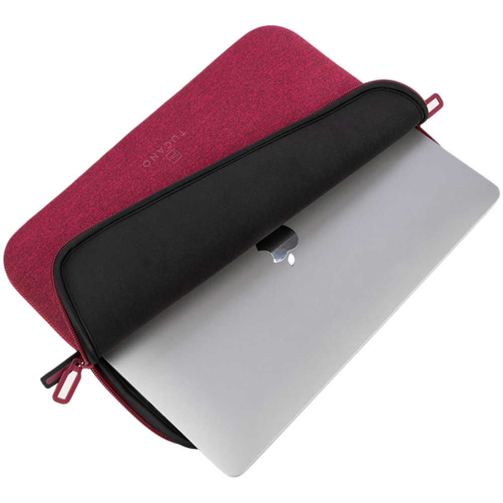 TUCANO MELANGE SLEEVES FOR MacBook Air 15 (2023)/ MacBook Pro 15 (2016-2019)/ Laptop 14/ Laptop 13 Burgundy