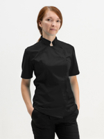 Китель повара женский короткий рукав "Black"