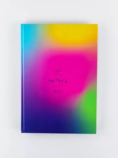 Скетчбук А5 переплёт твёрдый 100л. "Крестики-нолики"