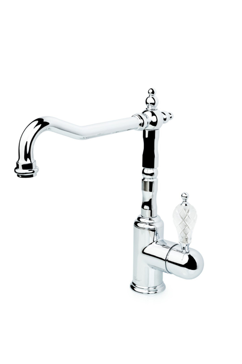 Boheme Смеситель для кухни TRADIZIONALE CHROMO с ручкой CRISTAL