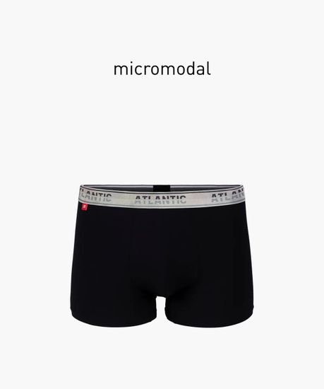 Трусы мужские боксеры, Atlantic MH-1179,черный,микромодал