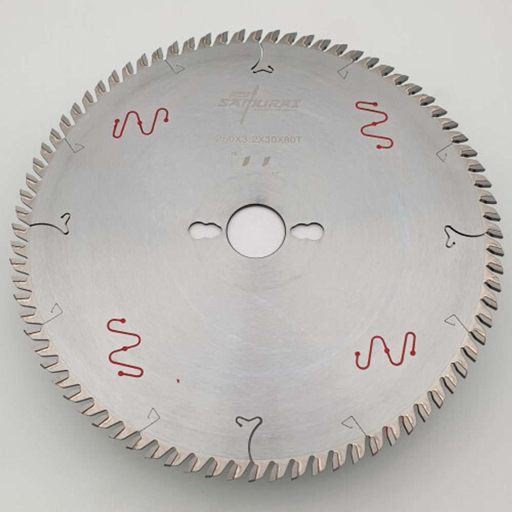 Пильный диск для ДСП 250*3.2/2.2*30*80T трапеция ST2