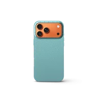 Чехол для iPhone 17 - Зернистая кожа - голубой