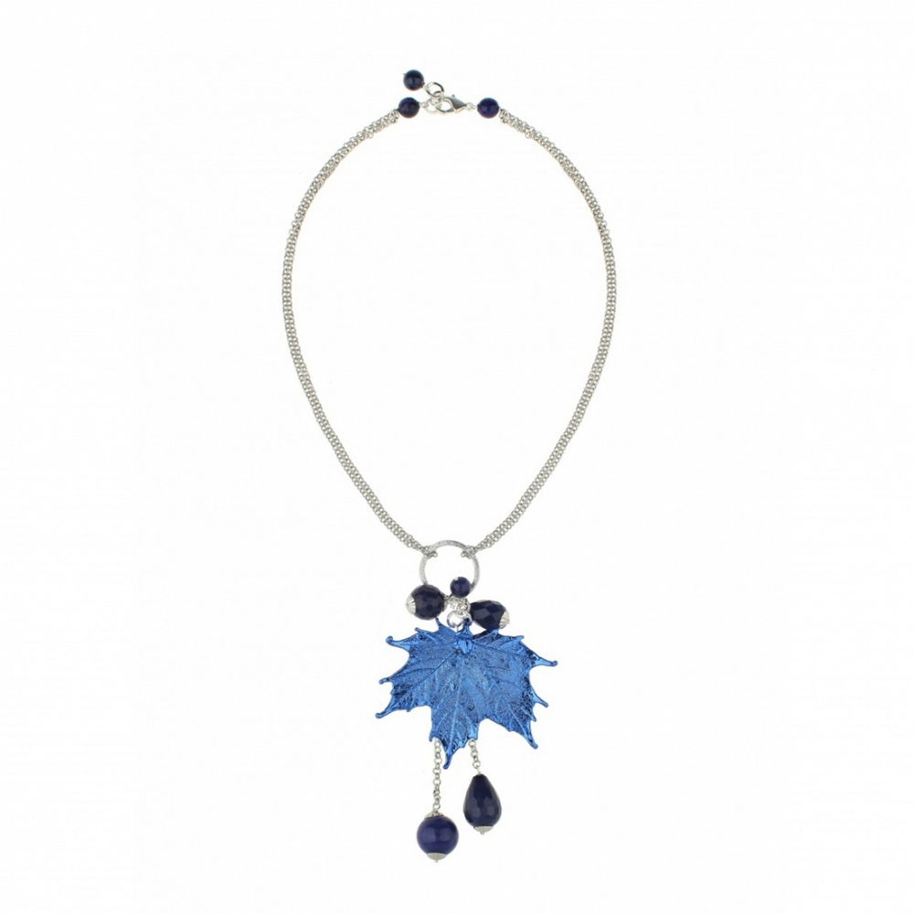 Колье лист Ester Bijoux Канадский Клён CL860-S BW