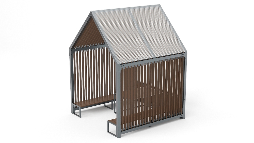 Скамейка с навесом SK00165