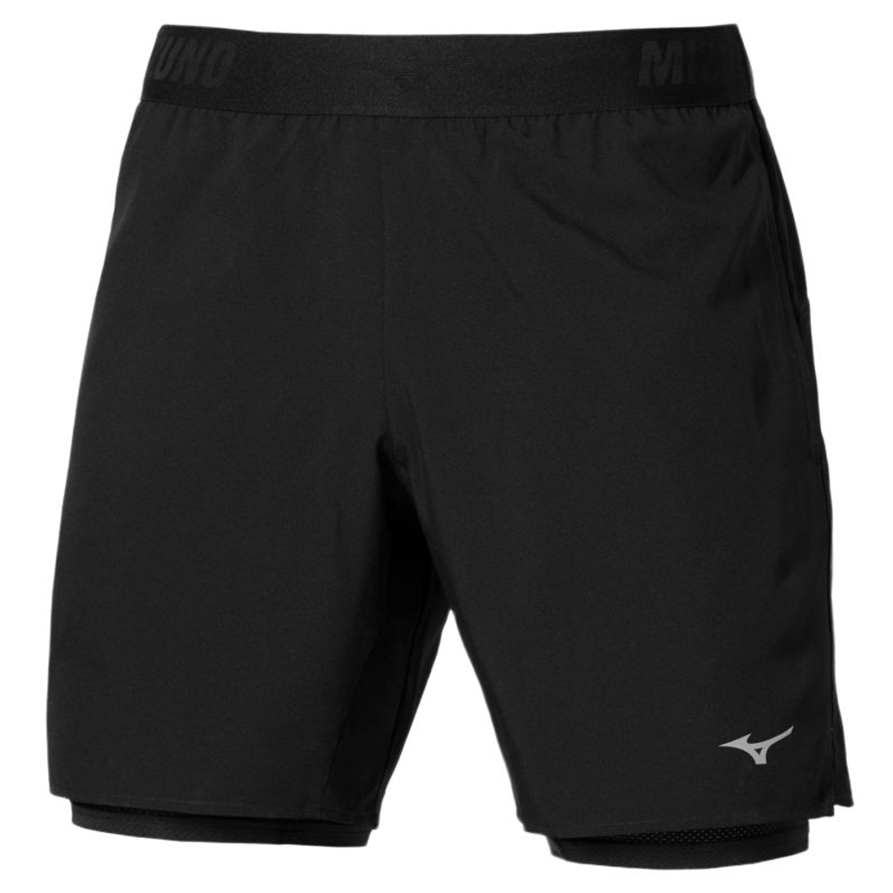 Теннисные шорты Mizuno Core 7.5 in 2in1 Short - black