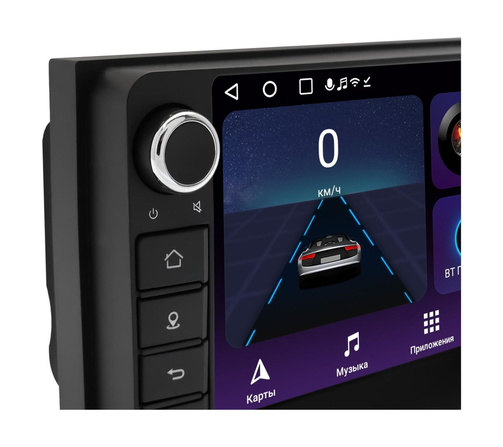 Магнитола для Toyota 200х100мм - WideMedia с кнопками и крутилками, дисплей 7" IPS на Android 9, 2/32Гб, CarPlay