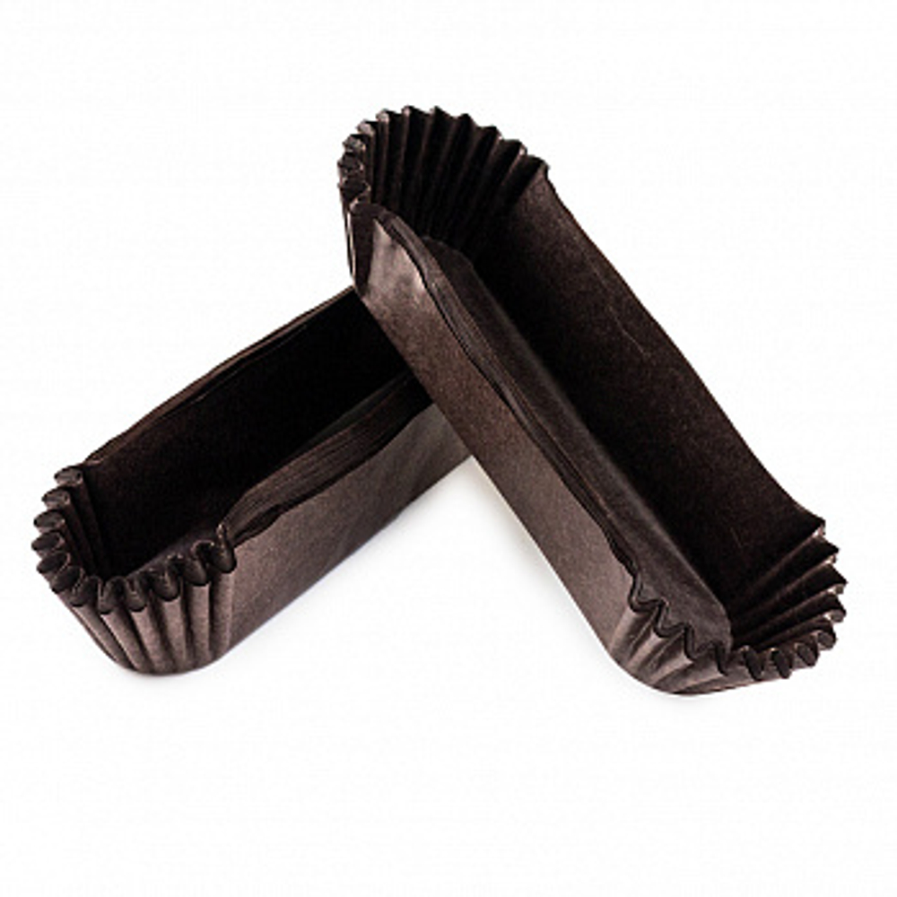 Капсулы бумажные для эклеров коричневые 11*2,8см 50шт