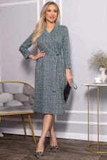 Платье с поясом Лаконичный стиль (мятное) П14518-19М LT Collection
