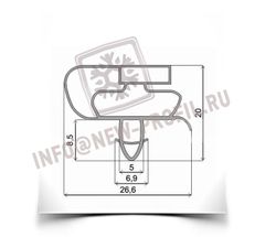 Уплотнитель шкаф - витрина Атлант ШВУ-0,4-1,3-03 размер 1525*675 мм (021)