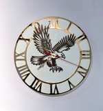 Авторские настенные часы "Орёл" 30см
