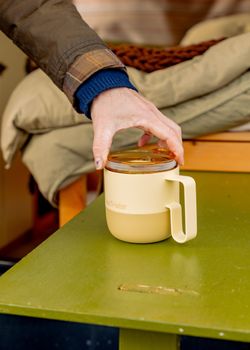 Термокружка Klean Kanteen Rise Mug 12oz (355 мл) Wax Yellow