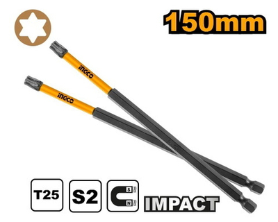 Бита ударная T25, 1 шт 150 мм INGCO SDBIM11T2563.1 INDUSTRIAL