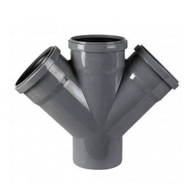 Крестовина одноплоскостная для внутренней канализации Sinikon Стандарт 110/110/110 х 67°30'