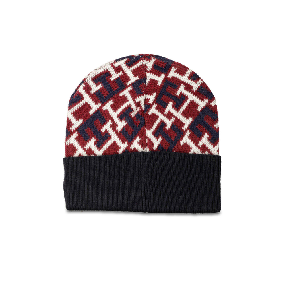 шапка th monogram Tommy Hilfiger - бордовый(AM0AM10491)