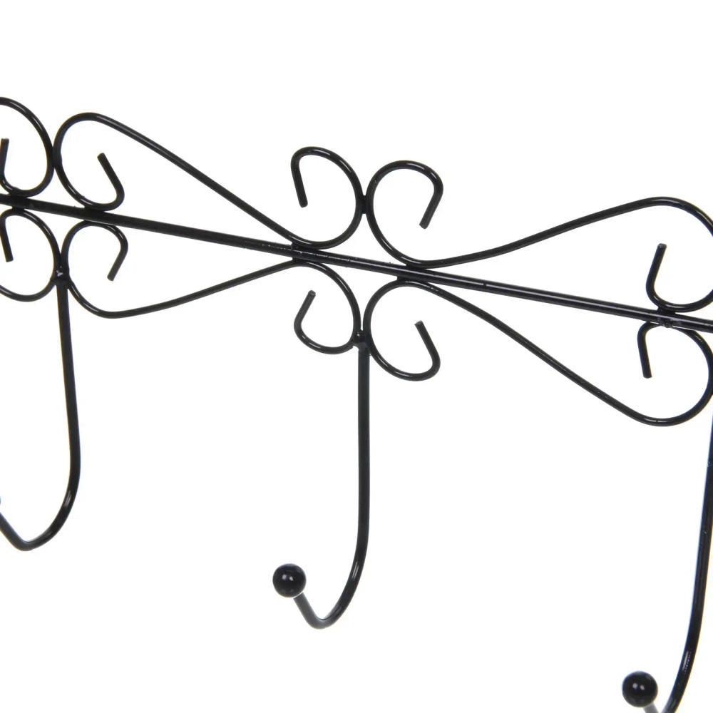 Крючки надверные на планке «ЛОФТ ТАМБЛ», цвет черный, 38*21см (Лейбл Селфи)✦