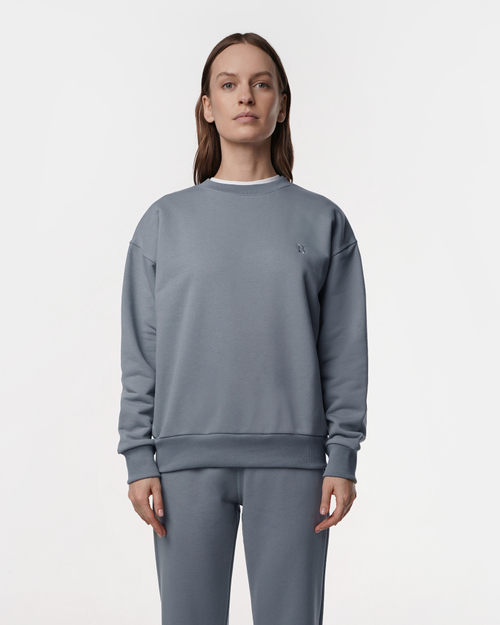 Объемный классический свитшот