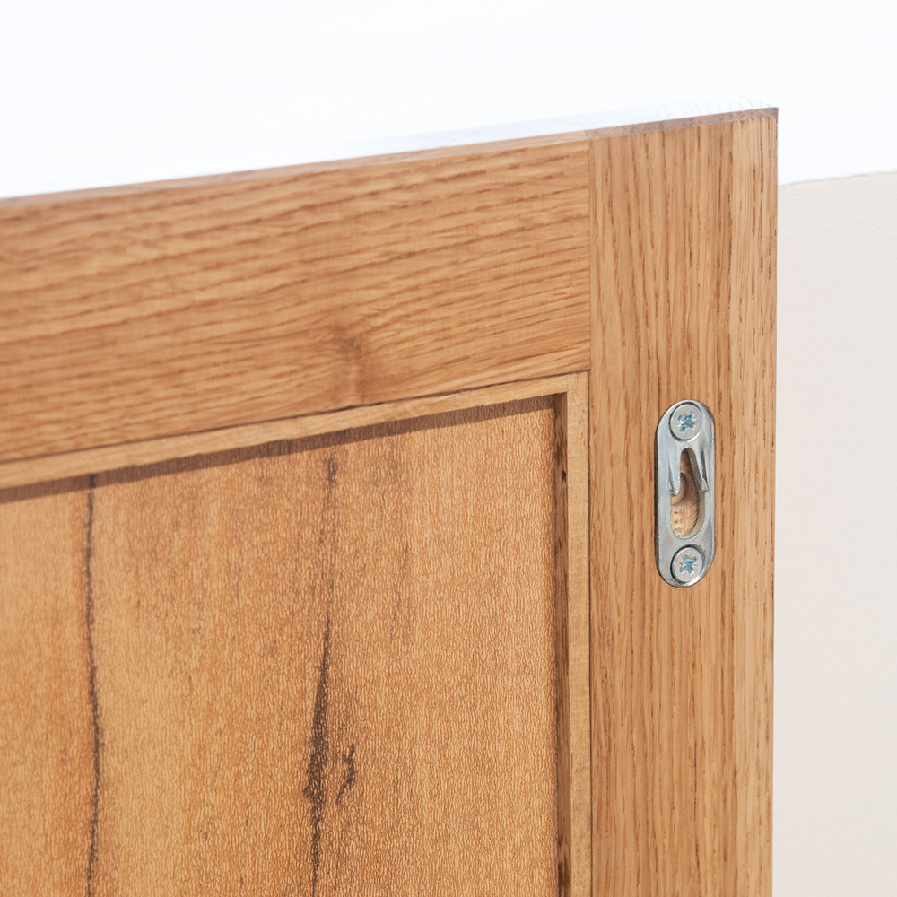 Зеркало настенное 123х63 см G+K деревянное в раме из дикого дуба в стиле лофт