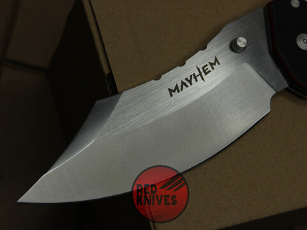 Нож Cold Steel Myhem - рукоять G10, красные полосы