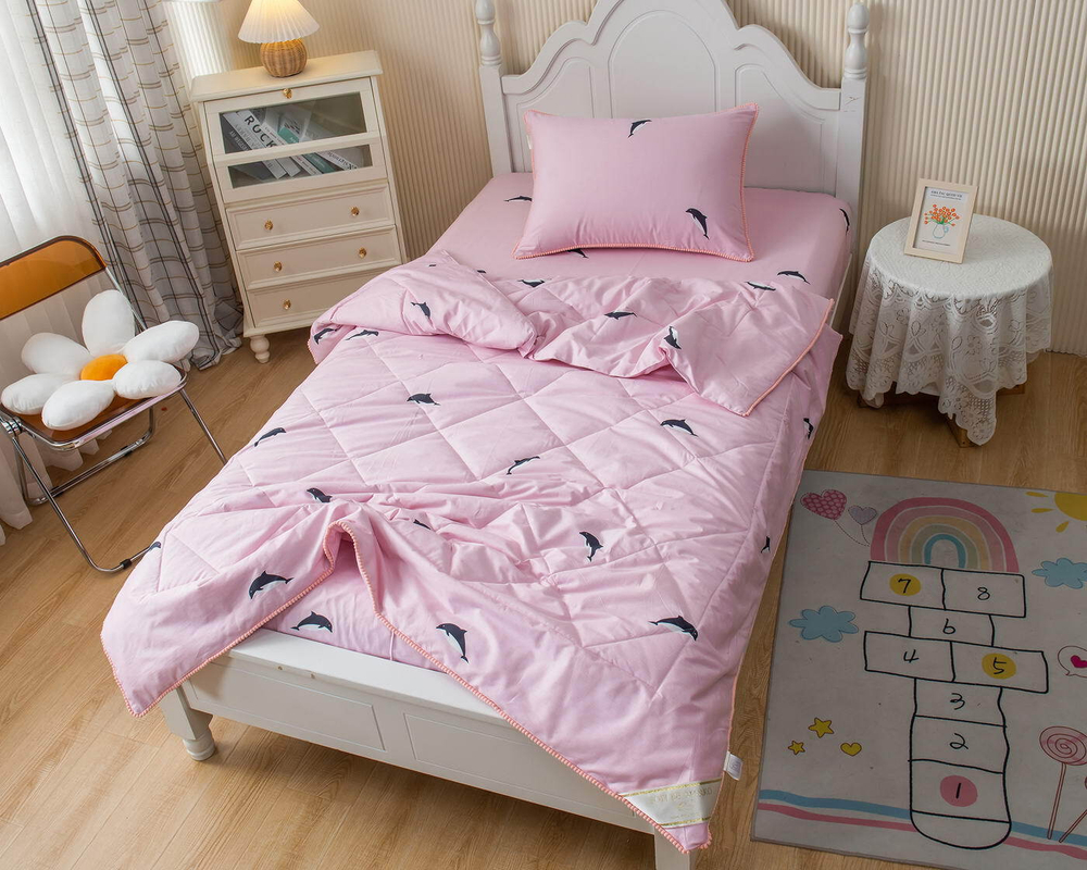 Детское постельное белье 1.5 спальное Sofi De MarkO Касатка розовое