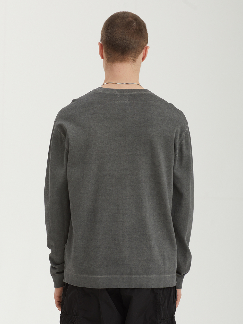 Мужской Свитер (Round-neck) Cotton Crepe Double Dyed Crewneck